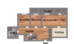 Trosoban stan, Novi Sad, Nova Detelinara, prodaja, 60m2, 159650e, id968124